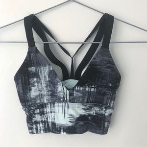 New Balance • Black and Blue Strap Sports Bra